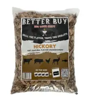 Better Buy BBQ Wood Chips - Hickory Wood Chips for Smokers - 720 cu in *BIG BAG*