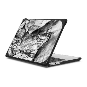 MacBook Pro 14-inch (M1 - M4) Bounce Case Venice ink painted cityscape sketch