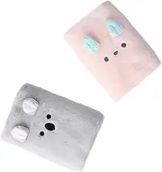 KOMBIUDA Quick Dry Hair Towels Pcs Women's Absorbent Hair Drying Turban in Bear Bunny Print Bath Shower Towel