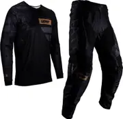 Leatt 3.5 Black, set jersey/textile pants , color: Black/Grey/Gold , size: M