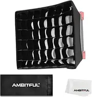 AMBITFUL 35.5cm x 29.5cm LED Video Light Diffuser Honeycomb Grid Softbox Panel Light Softbox + Honeycomb Grid for LED Panel Light?35.5X 29.5cm/14''x11.6''