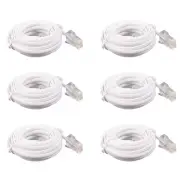 6X RJ11 6P4C to RJ45 8P4C Modular Phone Internet Extension Cable 3 Meter E9D2
