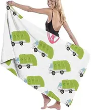 Beach Towel - I Heart Love Trash Garbage Trucks Beach Towels for Adults Pool Towels Swimming Towel - Lightweight Quick Dry Sand Proof Beach Towel for Women and Men
