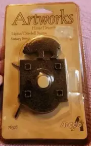Angelo Artworks Bear Home Decor Lighted Doorbell Push Button Bronze