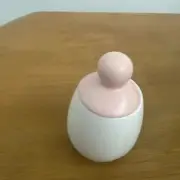 AggCoddler Egg Coddler White with Pink Top "wiveca" NEW