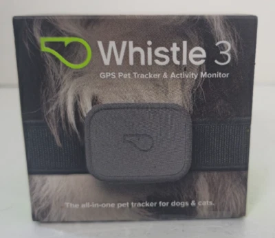 Whistle 3 GPS Location Pet Tracker and Activity Monitor Color Gray