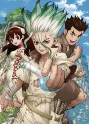Anime Dr. Stone Senku Ishigami Poster Group High Grade Glossy Laminated