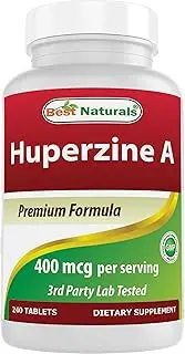 Best Naturals Huperzine A 400 mcg Per Serving- 240 Tablets, Gluten Free and Non-GMO