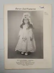 Vintage Doll Dress Pattern Byron: Steiner Charlene 26" Victorian