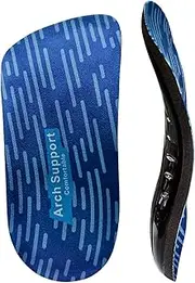 JZS 3/4 Length Orthotic Shoe Inserts – High Arch Support Insoles for Plantar Fasciitis, Heel & Foot Pain Relief for Men & Women