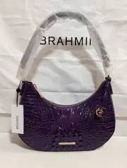 NWT Brahmin Small Bekka Royal Purple W/Dustbag & Registration Card