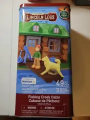 The Orginal Lincoln Logs Fishing Creek Cabin set 49 Pcs