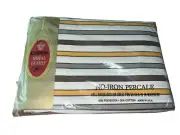 Vintage Cannon Royal Family Full Fitted Sheet Contempo Stripe Percale Retro NEW