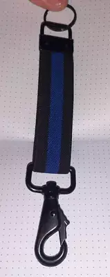 WESOL GALLS THIN Blue Line Keychain 4" Police Law Enforcement ELASTIC