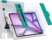 ESR 2 Pack Screen Protector for iPad Air 13 Inch M3/M2 (7th/6th Generation, 2025/2024), 9H Tempered Glass Film with Easy Application Tray, Scratch Resistant, Bubble Free, HD Clarity, Touch Sensitive