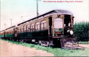 Everett Washington Railway Postcard Trolley Interurban Tram RPPC Reprint
