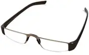 Porsche Semi-Rimless Stainless Steel Reading Glasses 8801-F Silver Charcoal+1.50