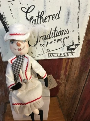 Joe Spencer Snow Girl Haley 16.5" Christmas shelf sitter