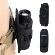 Tactical Molle Pouch Flashlight Waist Bag Holster Degree Rotatable Torch Holder