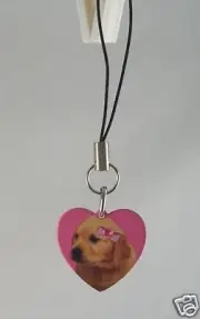 Santa Buddies Lab heart cell phone charm or purse charms Christmas labrador