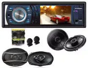 Absolute DMR-380 3.5 Single Din Receiver, Pioneer TS-A6966R 6x9", TS-G1620F 6.5"