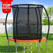 Kids Trampoline 6FT Mini Round Rebounder Outdoor Bouncing Gift Safety Net Pad Or