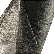 Fusible Interfacing Fabric Track Iron Iron on Interfacing 8M Nonwoven Fusible Interfacing Double Faced Adhesive Easy Iron Sewing Fabric Patchwork Interlining(Black)