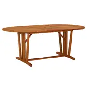Garden Table 200x100x75 cm Solid Wood Eucalyptus vidaXL