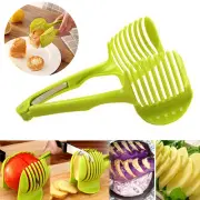 Aluminum Alloy/Plastics Kitchen Handheld Orange Lemon Slicer Tomato Cutting C CR