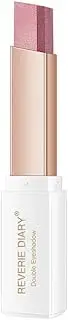 Glitter Double Color Gradient Eyeshadow Stick Two Tone Eye Shadow Pen Cosmetics- Lustrous Gradient Eye Makeup with Moisturizing & Long-Lasting Formula, Easily Blendable & Adjustable Length