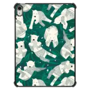 iPad Air 11-inch (M2/M3) iPad Impact Case arctic polar bears green