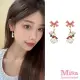 【MISA】韓國設計S925銀針萌趣可愛小兔子胡蘿蔔造型耳環(S925銀針耳環 小兔子耳環 胡蘿蔔耳環)