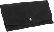 [DEARMAMY] Stylish Clutch Purse for Women Money Holder Card Organizer Receipt Wallet Coin Pouch Teen Girls Wallet Black