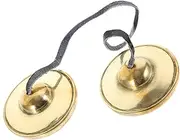 Sosoport Cymbals for Meditation Percussion Instrument Portable Finger Cymbals with Straps for Yoga Zen Practices Unique present for Friends Family