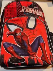 SPIDER-MAN Backback Marvel Comic Super Hero School Full Size 17”x13” Padded NEW