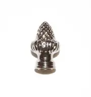 CHROME PLATED DIE CAST ACORN LAMP FINIAL 1 1/2"H NEW 59495J
