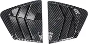 Compatible with Honda Civic 9th Sedan 2011 2012 2013 2014 2015 Car Rear Window Louver Shutter Cover Side Vent Blind Trim Sticker Accessories(Carbon Fiber Look)