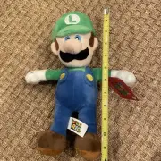 Mario Plush Super Luigi Bros Nintendo Toy Doll Stuffed Animal 12 Inches With Tag