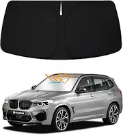 D-Lumina Windshield Sun Shade for 2018-2023 BMW X3, Foldable Window Sunshade Block UV Rays Front Sun Visor Protector Interior Accessories
