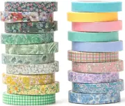 20 Rolls Vintage Washi Tape Set Retro Antique Pattern Masking Tapes for Crafts