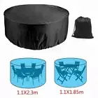 *SALE* Outdoor Furniture Round 1.85m/2.3m Cover Waterproof Garden Table Shelter