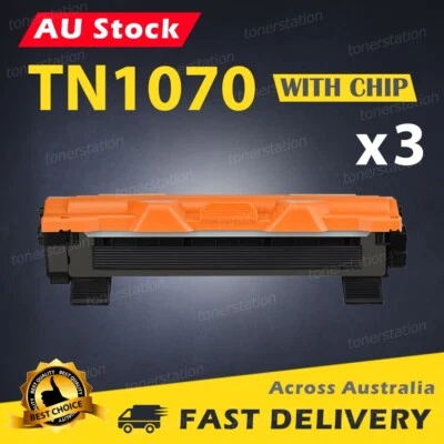 3x Toner Cartridge TN1070 TN-1070 for Brother HL-1110 DCP-1510 MFC-1810 Printer
