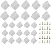25 Set Drawer Supports Drawer Bottom Sagging Repair Fix Mending Wedges, Drawer Repair Kit with Screws Furniture Chest Drawer Bottom Repair Fixing Mending Wedges Drawer
