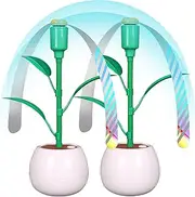 Portable Fly Fans for Tables: Outdoor Indoor Table Fans,Picnic Accessories,Tabletop Fans Rotators with Holographic Blades, Insect Flys Fan for Parties, BBQ Kitchen and Restaurants 2 Pack