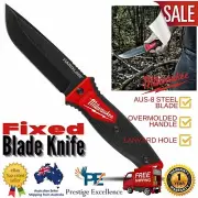 Fixed Blade Knife Camping Hunting Survival Pocket Steel Fishing Hiking Knives AU