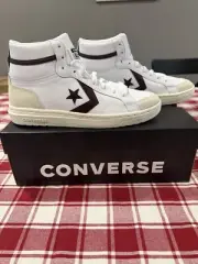 Size 9 - Converse Pro Blaze Classic Mid White Bloodstone