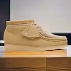 Clarks WALLABEE BOOT Women's Shoes Tan Lace Up Moccasins NEW