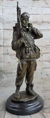 A Tribute To American Soldiers By Aldo Statue Figurine Bronze Sculpture SALE