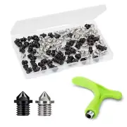 120 Pcs 1/8 Inch Steel Track Spikes Replacement for Sports Shoes Running Shoes