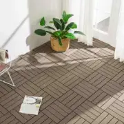 Plastic Assembled Floor In Imitation Wood Style Interlocking Pavers Tiles DIY